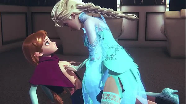 Futa Elsa fingering and fucking Anna | Frozen Parody