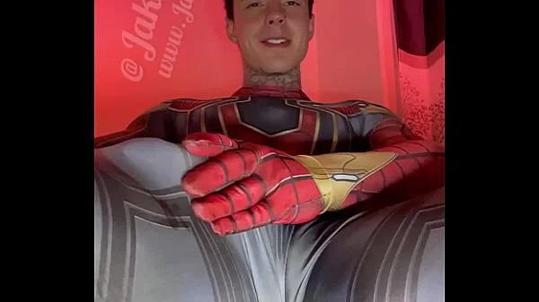 Jakipz Strokes His Massive Cock In Super Hero Costumes Before Shooting A Huge Load