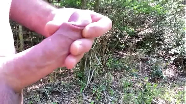 Hiking with a hard dick