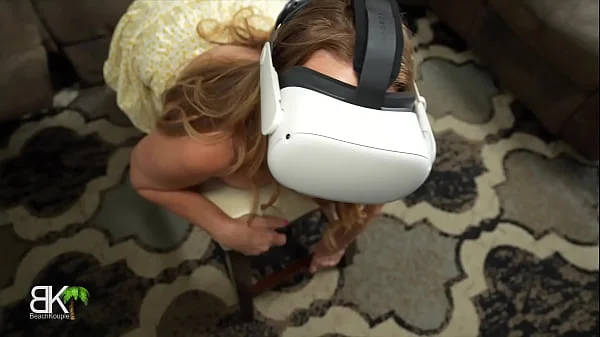 Dumb StepMom Tricked By VR Gamer Stepson 2of3