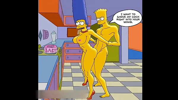 Housewife Marge Moans With Pleasure When Streams Of Hot Sperm Fill All Her Holes / Toons / Anime / Hentai