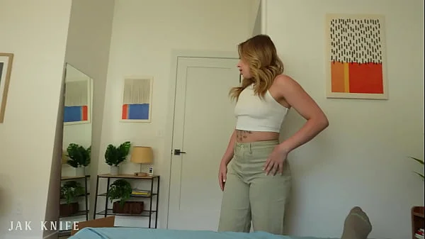 BREAKUP SEX with natural BIG BOOTY blonde - Anna Claire Cloud