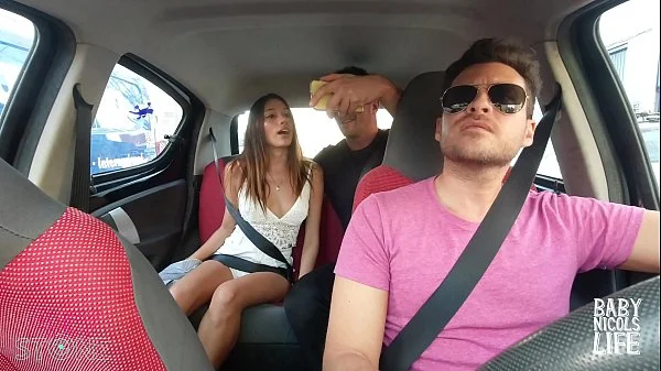 SEX ON UBER, BLOWJOB IN THE BACK SEAT! PUBLIC FUCKING!