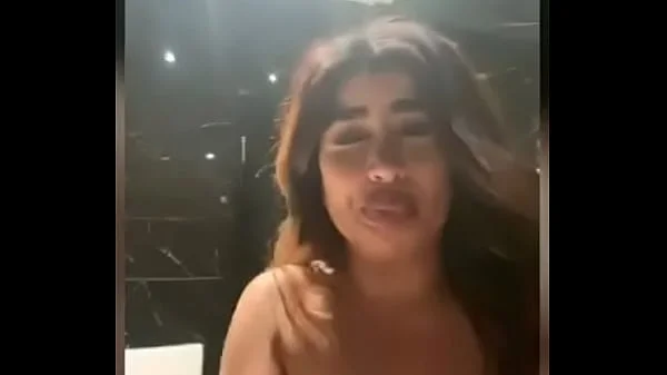 French Arab camgirl masturbating in a bathroom & spraying everywhere