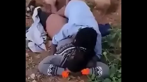 Old couple fucking outdoor in South Africa