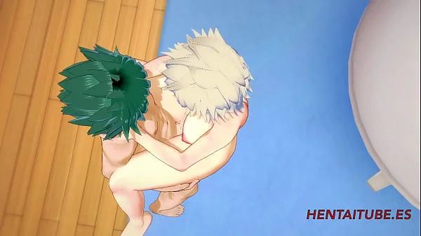 Boku No Hero Academia Hentai - Mitsuki Bakugou and Midoriya Izuku (Deku) Having Hard Sex. Boobjob, Blowjob and Fuck her pussy 3/3