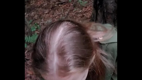 forest blowjob and coming in mouth