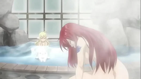 Fairy Tail OVA bath scene [nude filter]