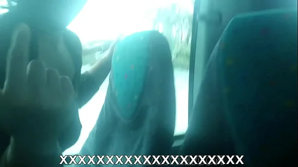 Public sex, blowjob on the bus, almost caught