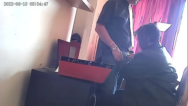 cctv camera secretary sucking the bosses cock