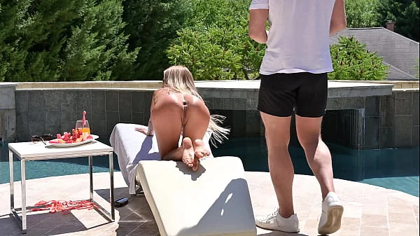 Monika Fox Makes Herself Squirt Before Getting DP’d by the Pool GP2422